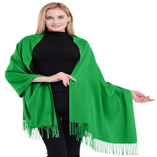 Green 100 cashmere - cashmere, shawl