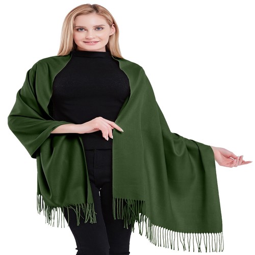 Dark green 100 cashmere - green, 100%